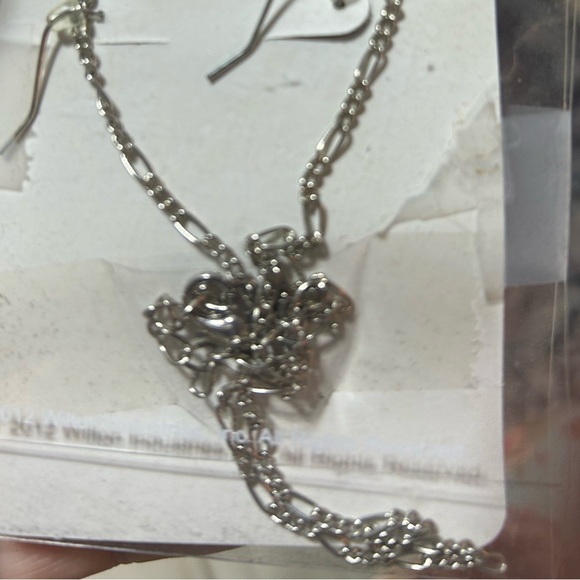 Handcrafted Silver and Pink Starfish Jewelry Set- fun little set for a starfish - Picture 5 of 5